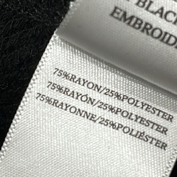 Rails Theo Star Sweatshirt Top Embroidered Black size S - Picture 11 of 11